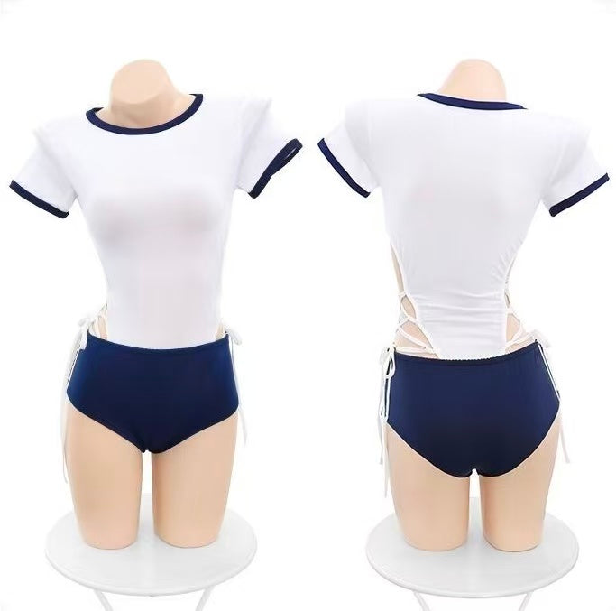 Japanese School-Style Gymnastics Bodysuit
