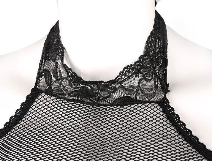 Elegant Lace Mesh Bodysuit