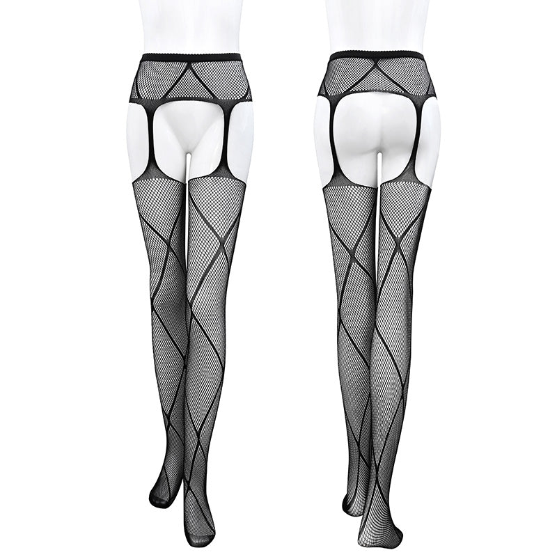 Lace Garter Fishnet Stockings