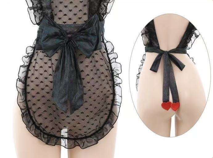 Polka Dot Lace Maid Lingerie Set