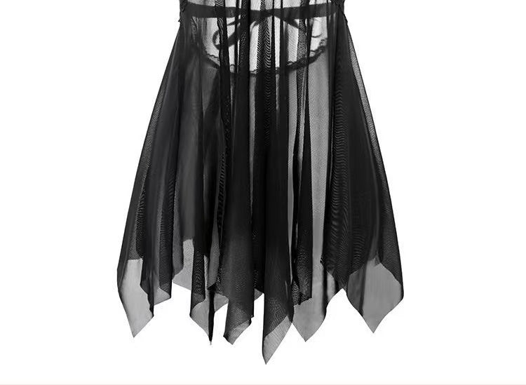 Lace Temptation Sheer Petal Skirt Lingerie Set