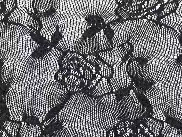 Rose Jacquard Cut-Out Mesh Dress