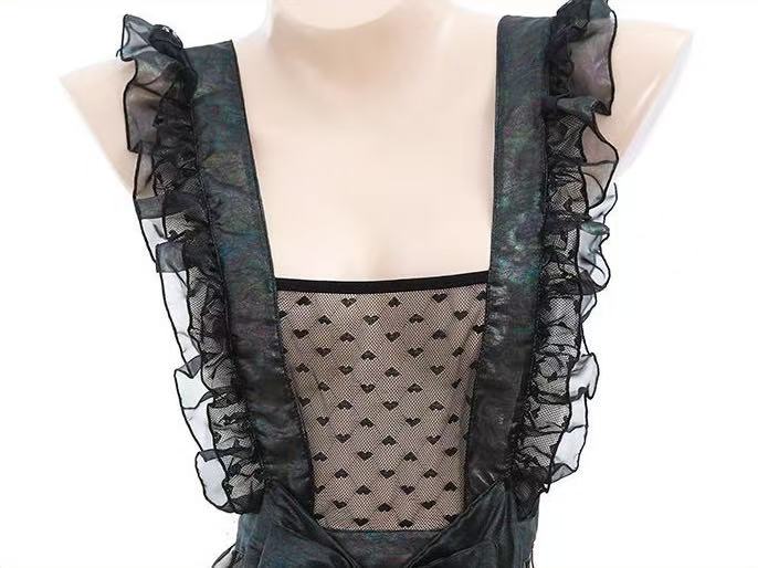 Polka Dot Lace Maid Lingerie Set