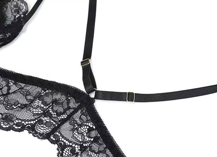 Lace Temptation Sheer Petal Skirt Lingerie Set